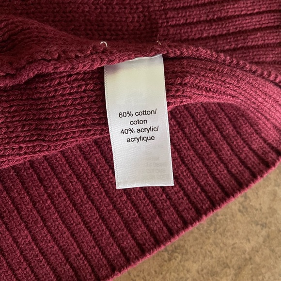 womens maurice’s size medium maroon sweater - Picture 6 of 10